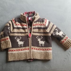 Fuzzy Reindeer Sweater